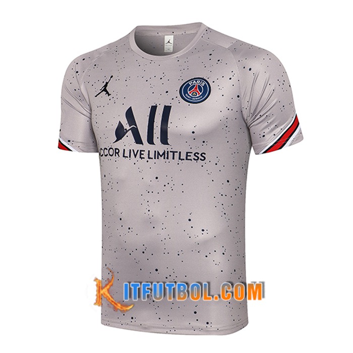 Camiseta Entrenamiento Jordan PSG Gris 2021/2022