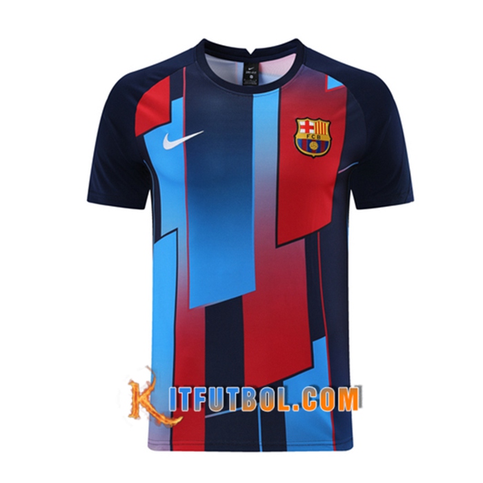Camiseta Entrenamiento FC Barcelona Negro/Azul 2021/2022