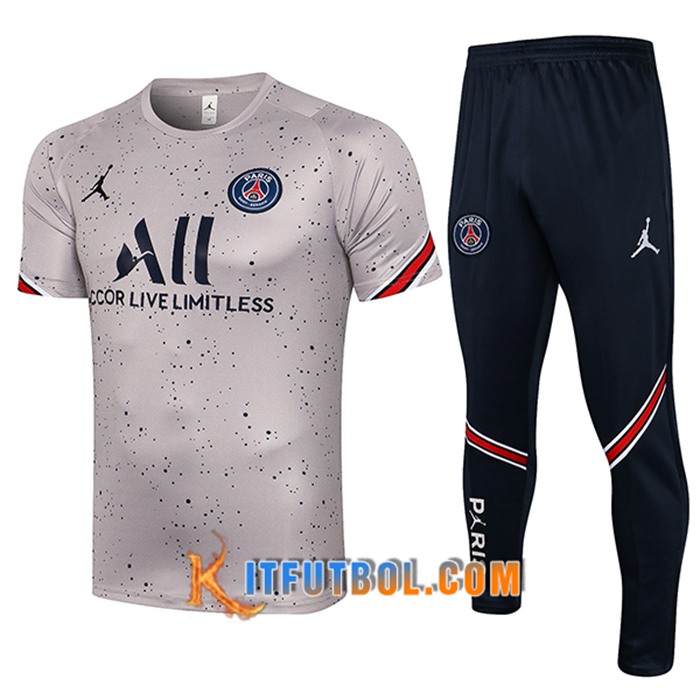 Camiseta Entrenamiento Jordan PSG + Pantalones Gris 2021/2022