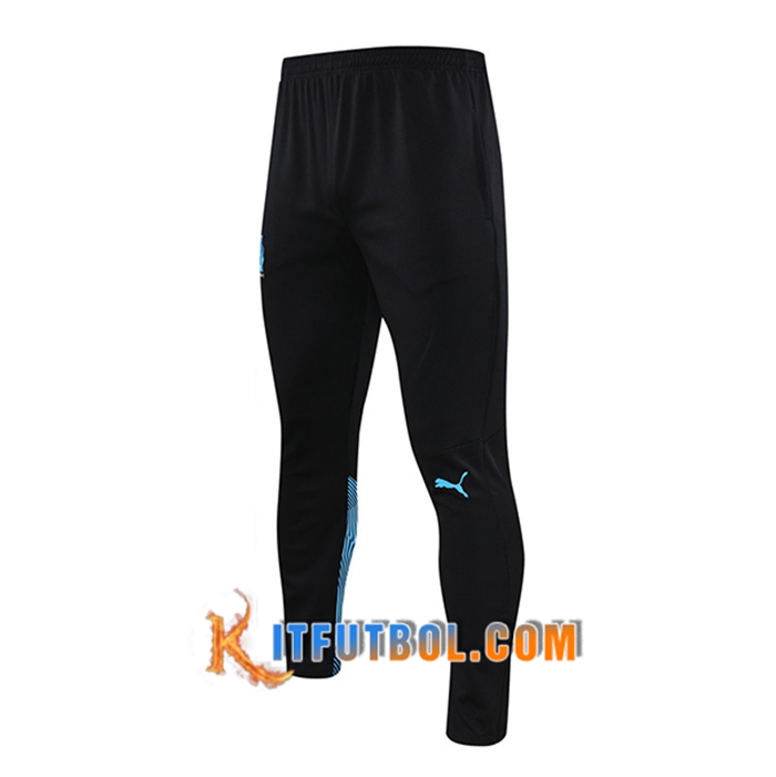 Pantalon Entrenamiento Marsella OM Negro 2021/2022