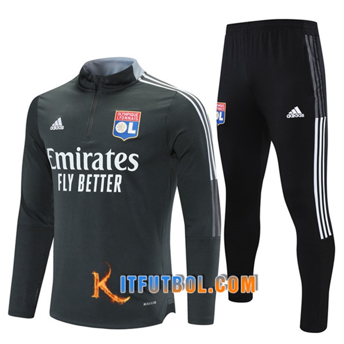 Chandal Equipos De Futbol Lyon OL Gris 2021/2022