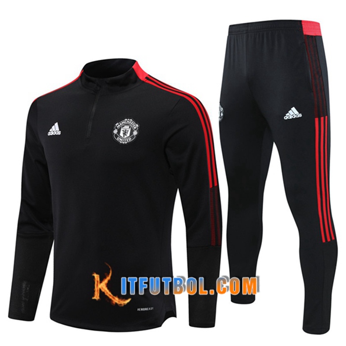 Chandal Equipos De Futbol Manchester United Negro/Rojo 2021/2022