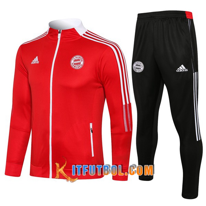 Chandal Equipos De Futbol - Chaqueta Bayern Munich Rojo 2021/2022 -2