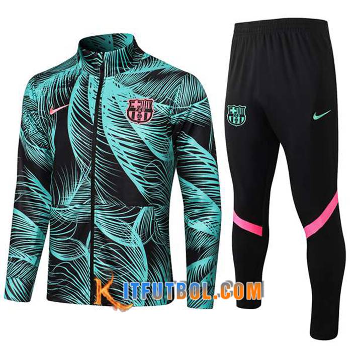 Chandal Equipos De Futbol - Chaqueta FC Barcelona Verde 2021/2022
