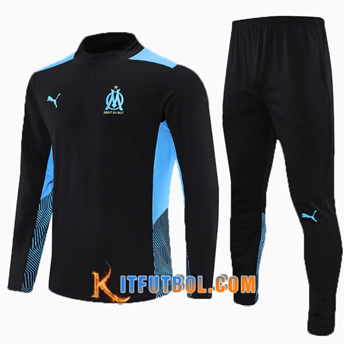 Chandal Equipos De Futbol Marsella OM Niños Negro 2021/2022