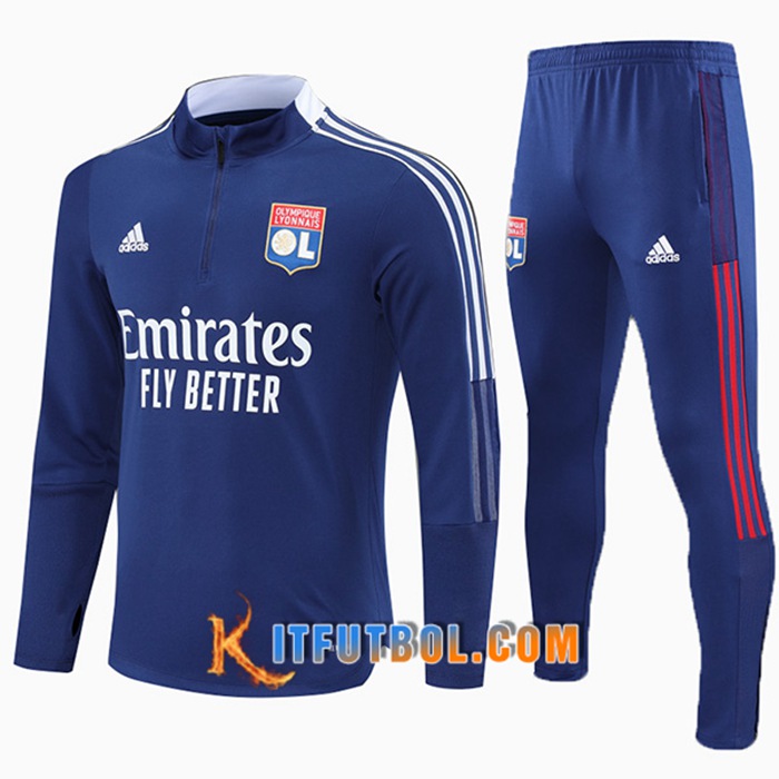 Chandal Equipos De Futbol Lyon OL Niños Azul 2021/2022
