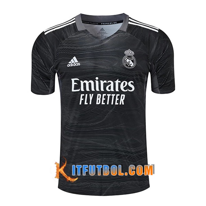 Camiseta Futbol Real Madrid Portero Negro 2021/2022