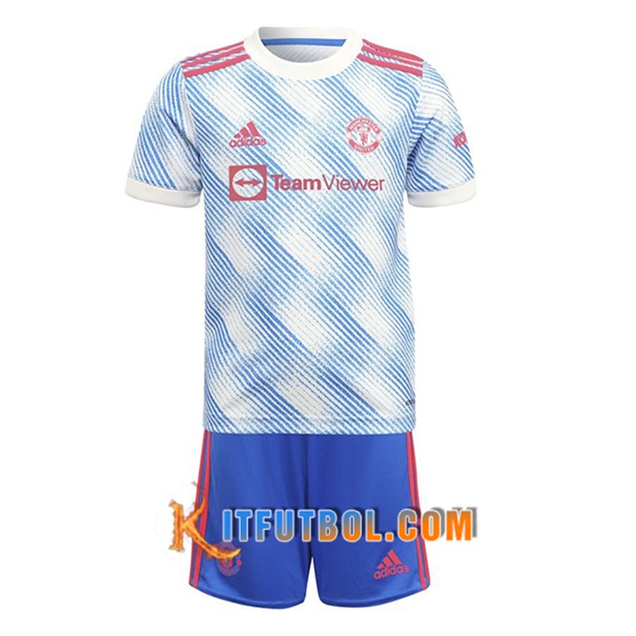 Camiseta Futbol Manchester United Niños Alternativo 2021/2022