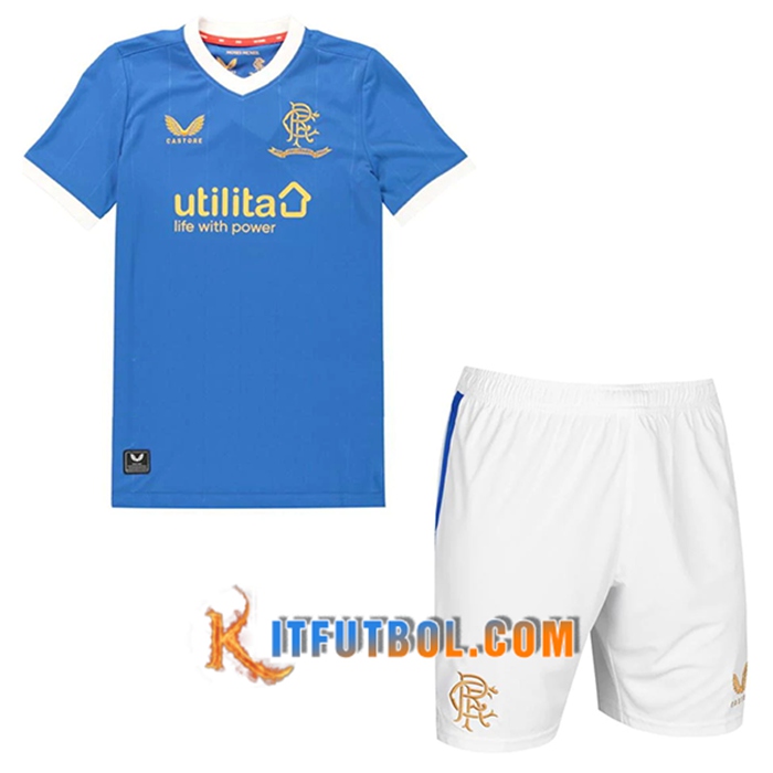 Camiseta Futbol Rangers FC Niños Titular 2021/2022