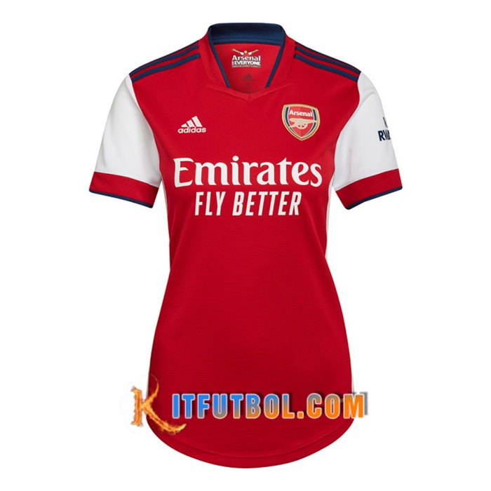 Camiseta Futbol FC Arsenal Mujer Titular 2021/2022