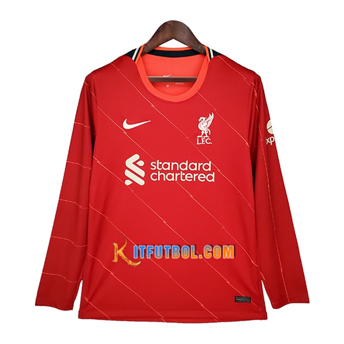 Camiseta Futbol FC Liverpool Titular Manga Larga 2021/2022