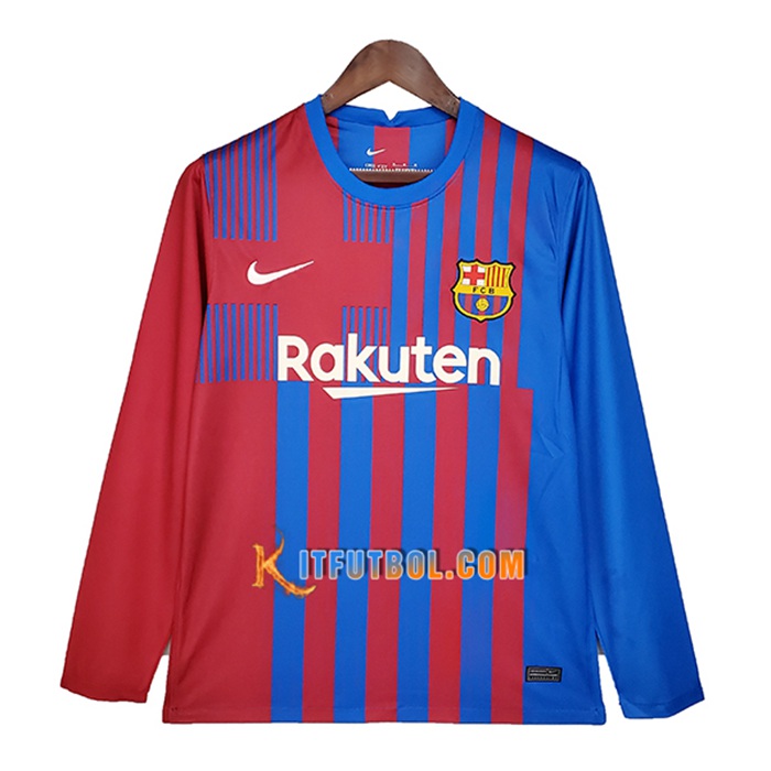 Camiseta Futbol FC Barcelona Titular Manga Larga 2021/2022