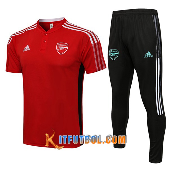 Camiseta Polo Arsenal + Pantalones Rojo 2021/2022