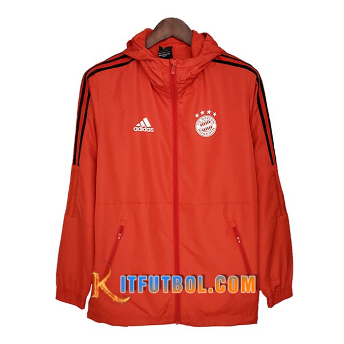 Rompevientos Bayern Munich Rojo/Negro 2021/2022