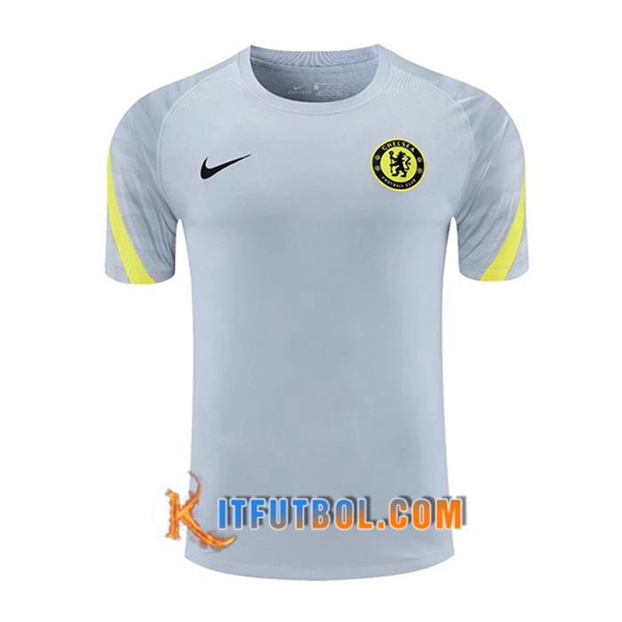 Camiseta Entrenamiento FC Chelsea Gris/Amarillo 2021/2022