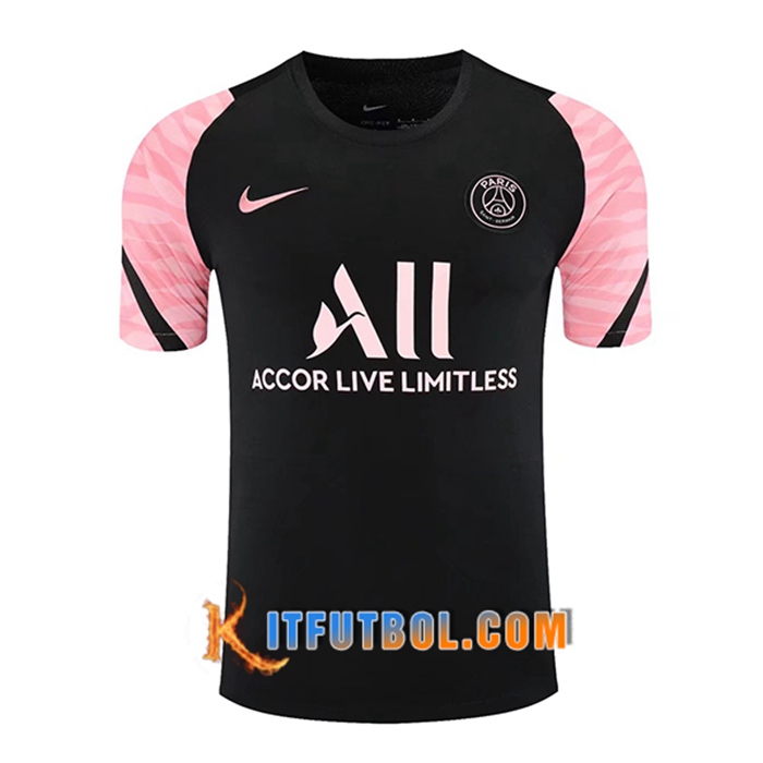 Camiseta Entrenamiento Jordan PSG Negro/Rosa 2021/2022