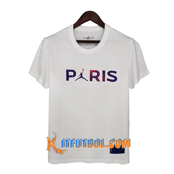 Camiseta Entrenamiento Jordan PSG Blanca 2021/2022