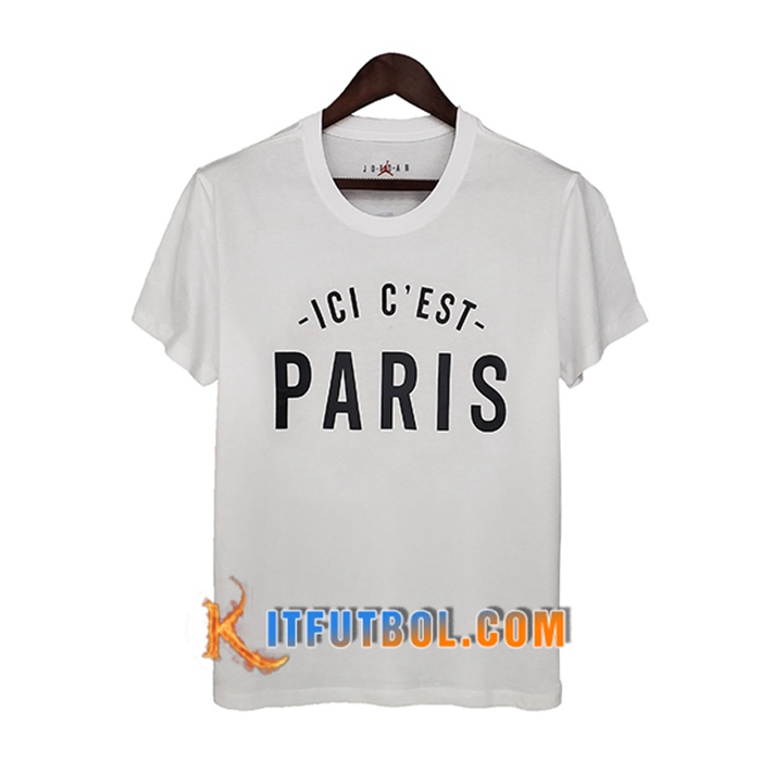Camiseta Entrenamiento Jordan PSG Blanca 2021/2022 -2