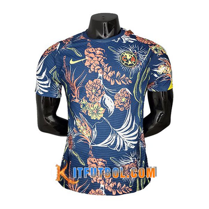 Camiseta Entrenamiento Club American Player Version Negro/Azul 2021/2022