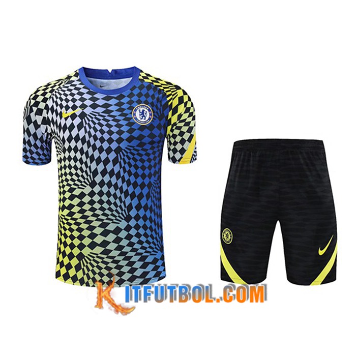 Camiseta Entrenamiento FC Chelsea + Cortos Azul 2021/2022
