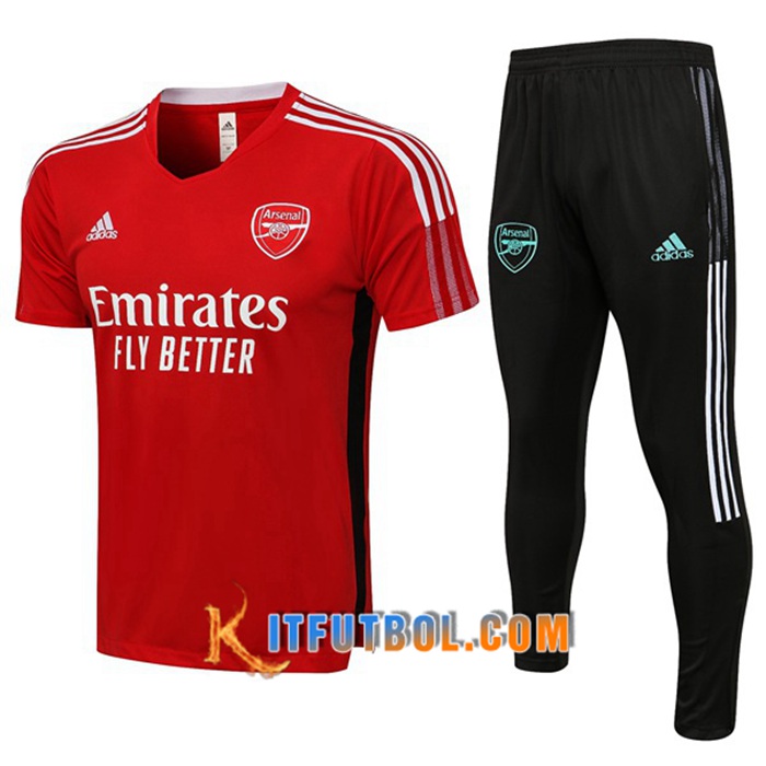 Camiseta Entrenamiento FC Arsenal + Pantalones Rojo 2021/2022