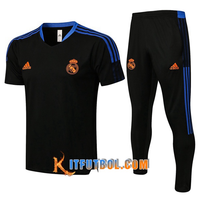 Camiseta Entrenamiento Real Madrid + Pantalones Negro 2021/2022