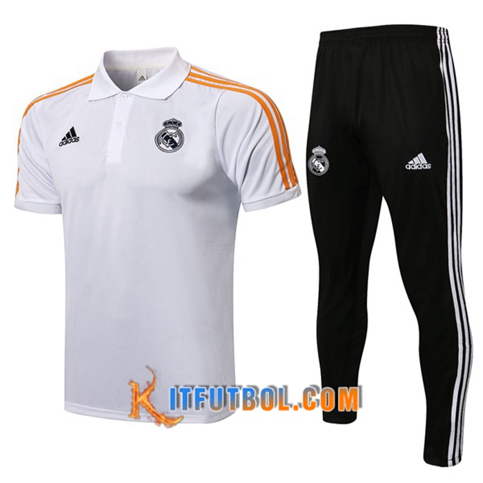 Camiseta Entrenamiento Real Madrid + Pantalones Blanca 2021/2022