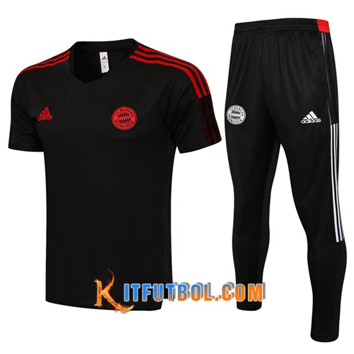 Camiseta Entrenamiento Bayern Munich + Pantalones Negro 2021/2022