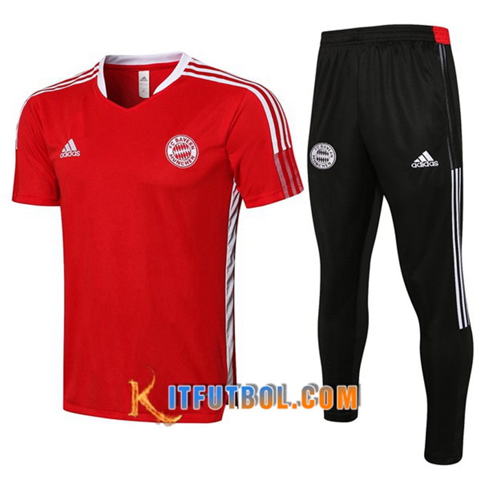 Camiseta Entrenamiento Bayern Munich + Pantalones Rojo 2021/2022