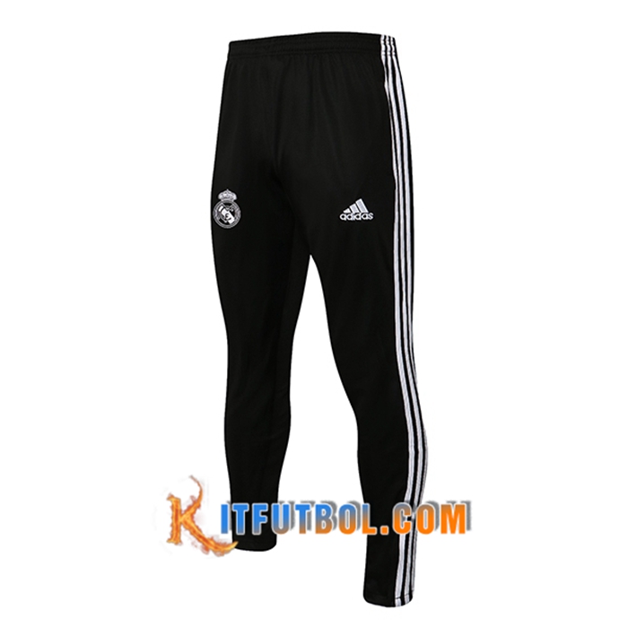 Pantalon Entrenamiento Real Madrid Negro/Blanca 2021/2022