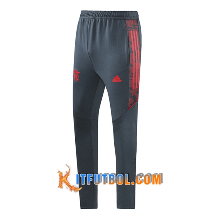 Pantalon Entrenamiento Flamengo Gris 2021/2022
