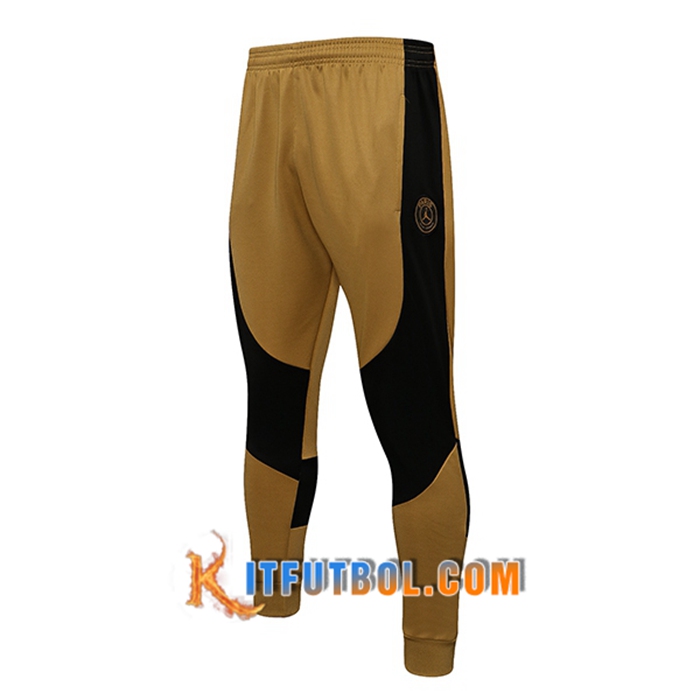 Pantalon Entrenamiento Jordan PSG Amarillo/Negro 2021/2022