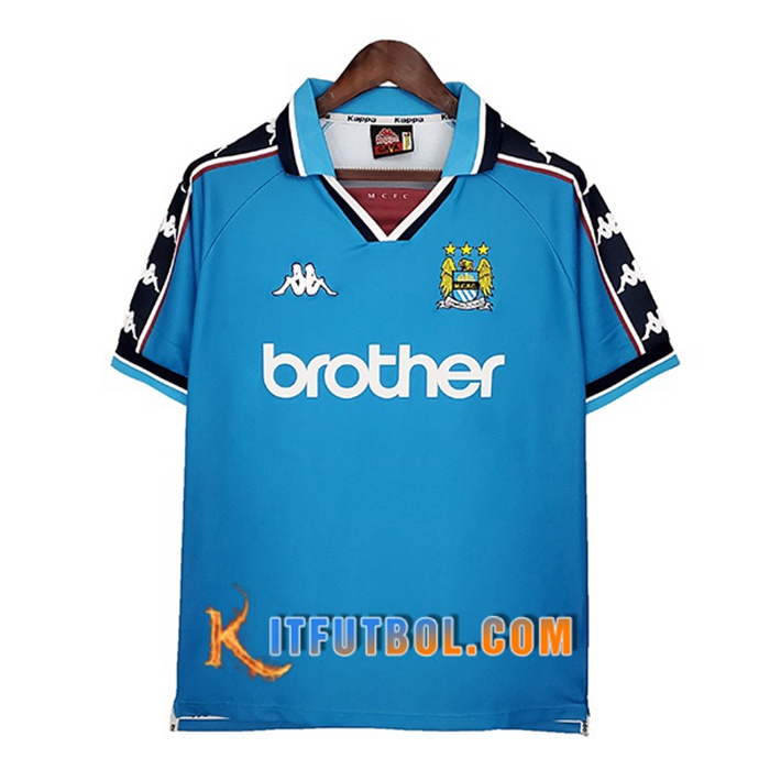 Camiseta Futbol Manchester City Retro Titular 1997/1999