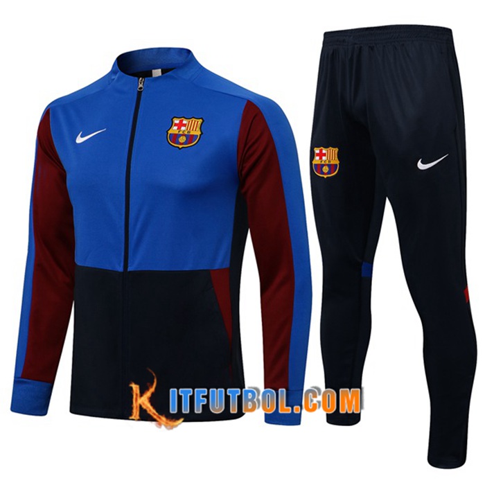 Chandal Equipos De Futbol - Chaqueta FC Barcelona Negro/Azul 2021/2022
