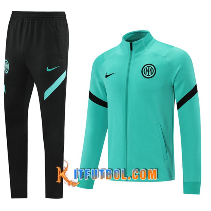 Chandal Equipos De Futbol - Chaqueta Inter Milan Verde/Negro 2021/2022