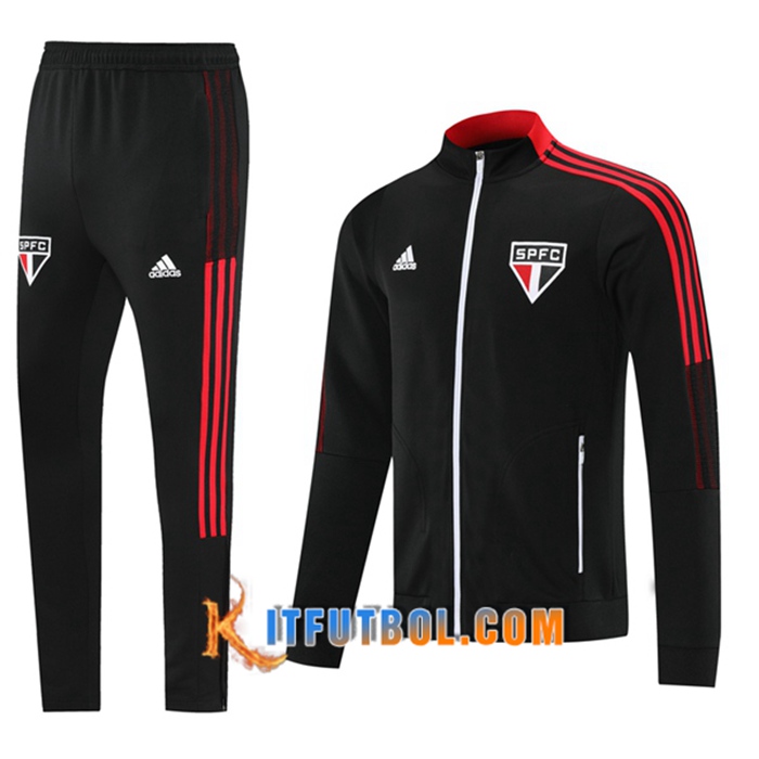Chandal Equipos De Futbol - Chaqueta Sao Paulo FC Negro 2021/2022
