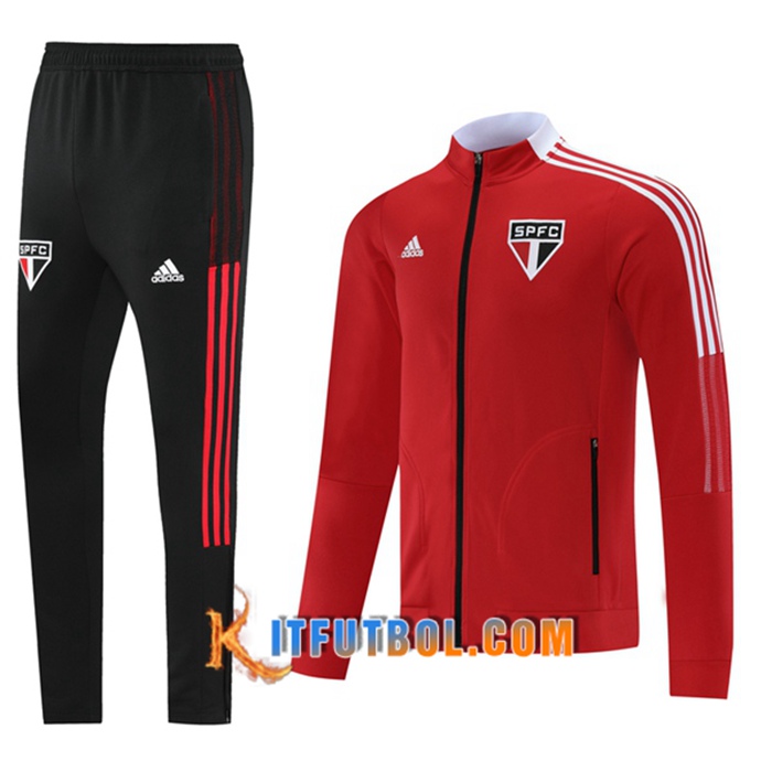Chandal Equipos De Futbol - Chaqueta Sao Paulo FC Rojo 2021/2022