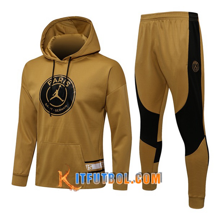 Chaqueta Con Capucha Chandal Jordan PSG Amarillo 2021/2022