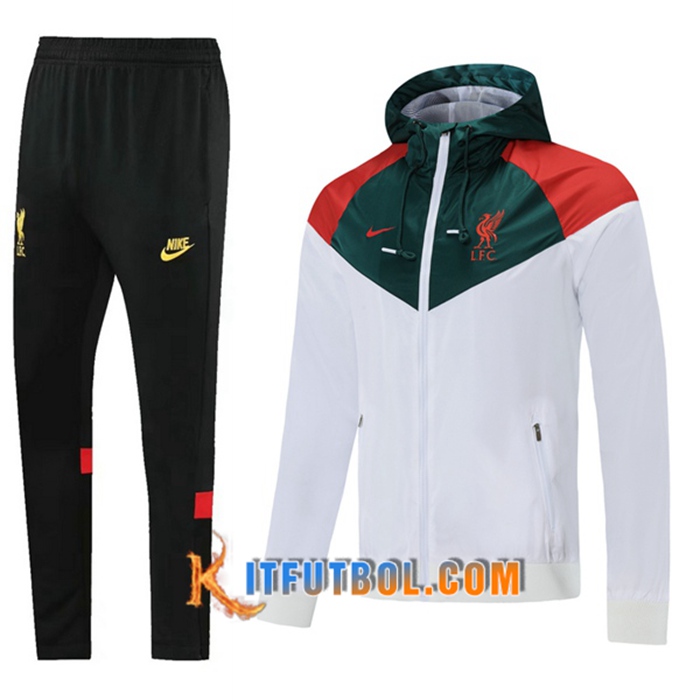 Chaqueta Con Capucha Chandal FC Liverpool Rojo/Blanca 2021/2022