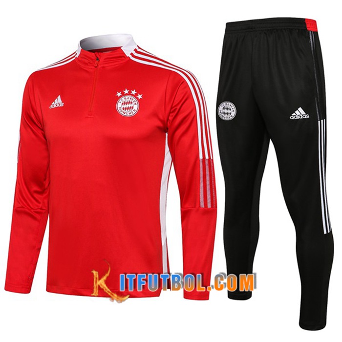 Chandal Equipos De Futbol Bayern Munich Ninos Rojo/Blanca 2021/2022
