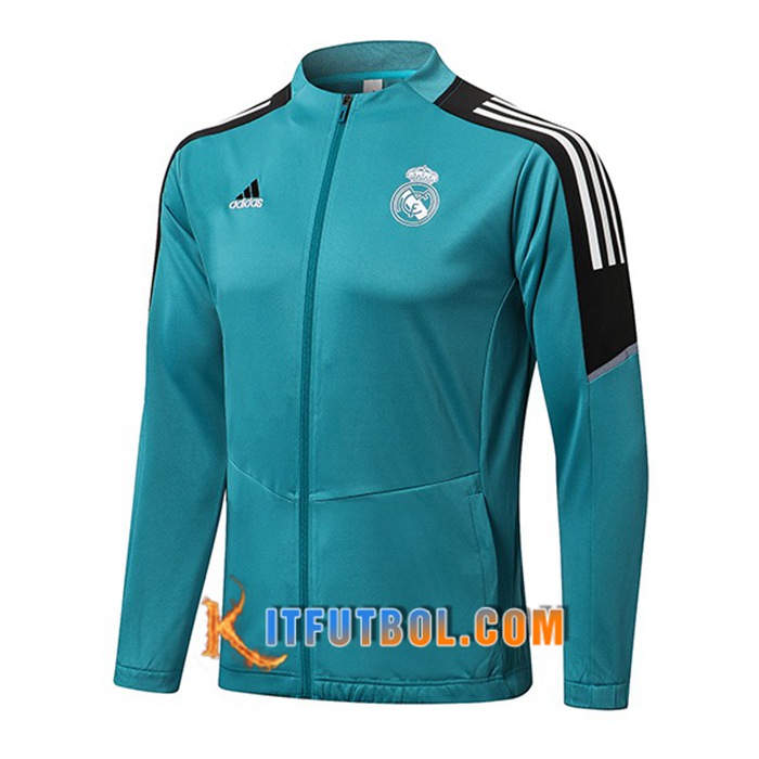Chaquetas Futbol Real Madrid Verde/Negro 2021/2022