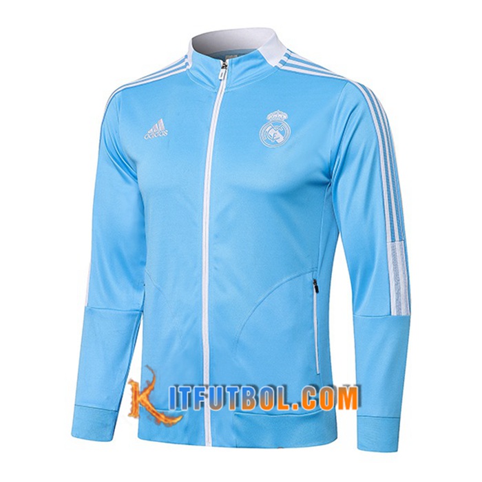 Chaquetas Futbol Real Madrid Azul/Blanca 2021/2022