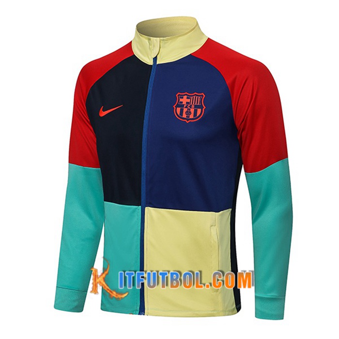 Chaquetas Futbol FC Barcelona Rojo/Amarillo/Verde/Negro 2021/2022
