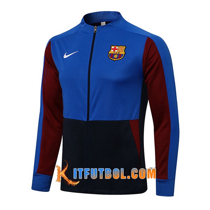 Chaquetas Futbol FC Barcelona Negro/Azul 2021/2022
