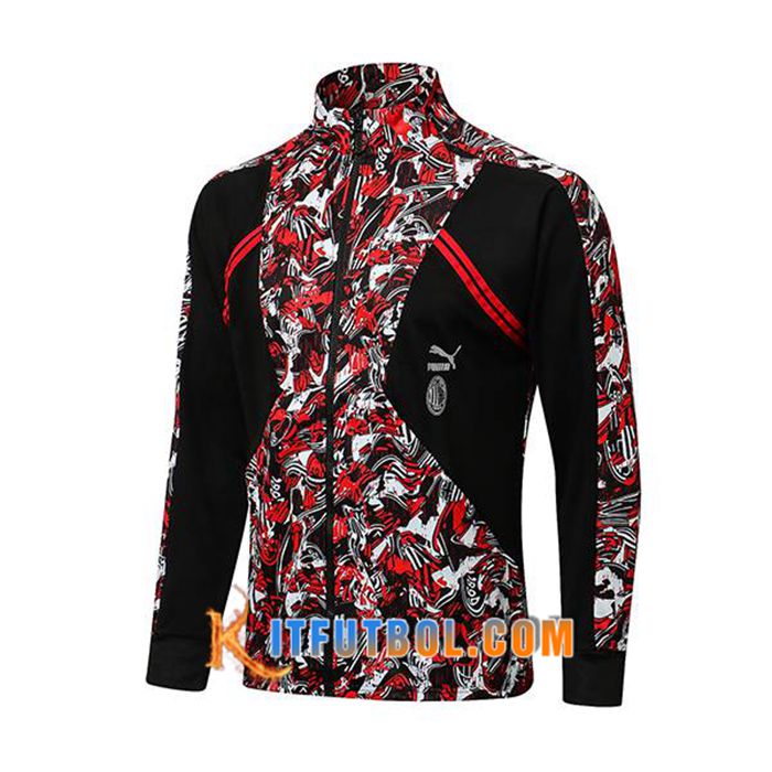 Chaquetas Futbol AC Milan Rojo/Blanca/Negro 2021/2022