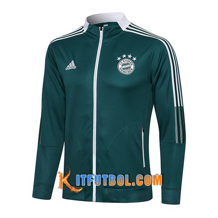 Chaquetas Futbol Bayern Munich Verde Fonce 2021/2022