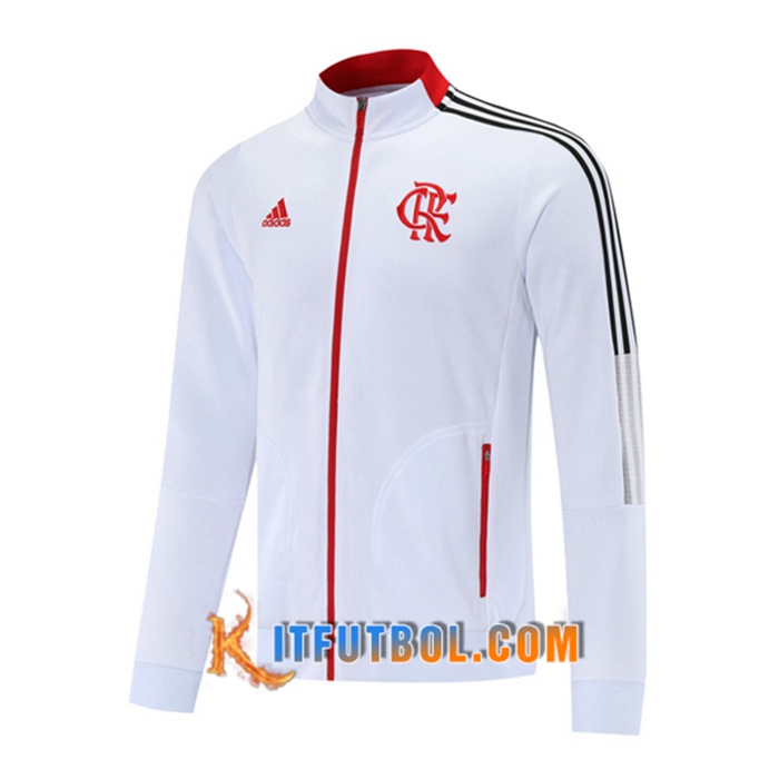Chaquetas Futbol Flamengo Blanca/Rojo 2021/2022