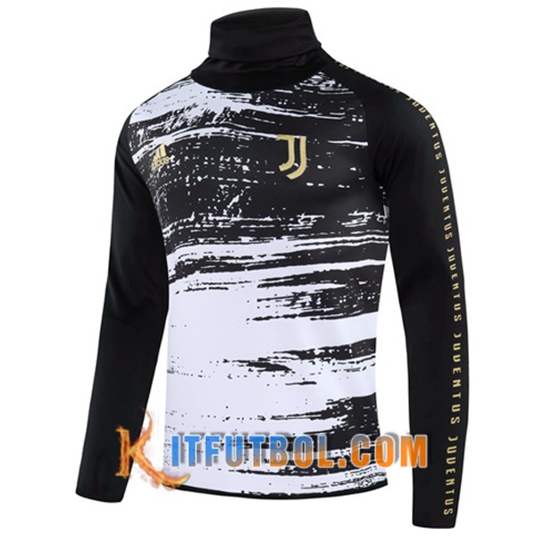 Nueva Entrenamiento Sudadera Juventus Blanco/Negro 20/21