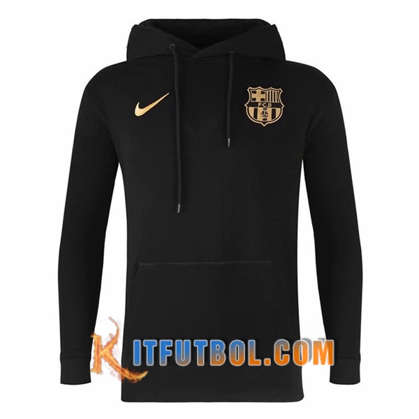 Nueva Sudadera Con Capucha FC Barcelona Negro 20/21