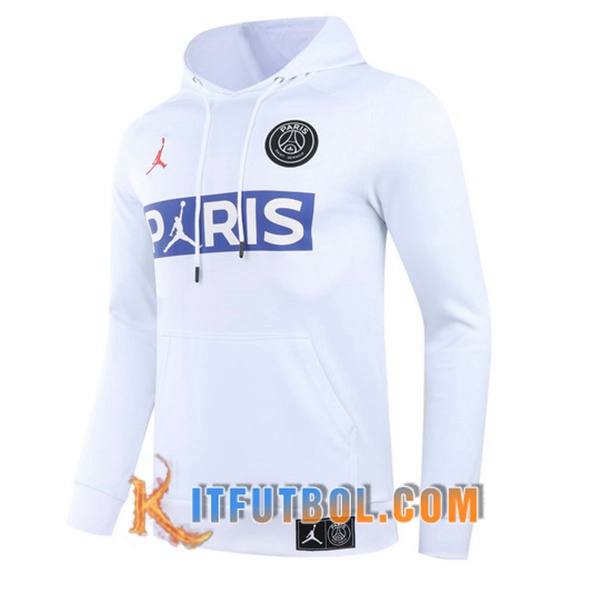 Nueva Sudadera Con Capucha Jordan PSG Blanco 20/21